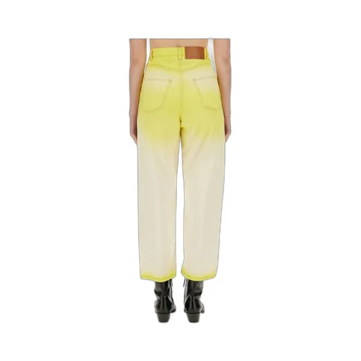 Logo Detailed Cropped Jeans