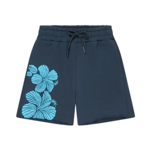 Floral-Print Drawstring Shorts