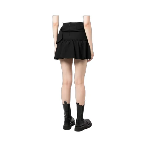 Ruffle-Detailing High-Waist Skirt