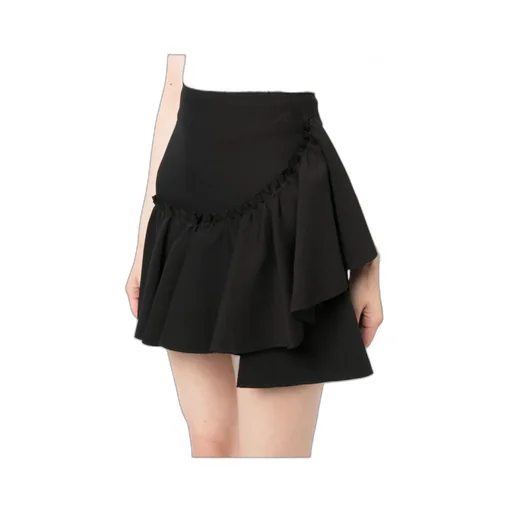 Ruffle-Detailing High-Waist Skirt