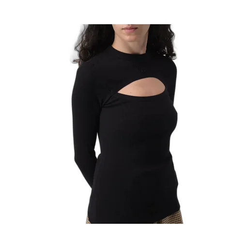Logo-Embroidered Ribbed-Knit Top