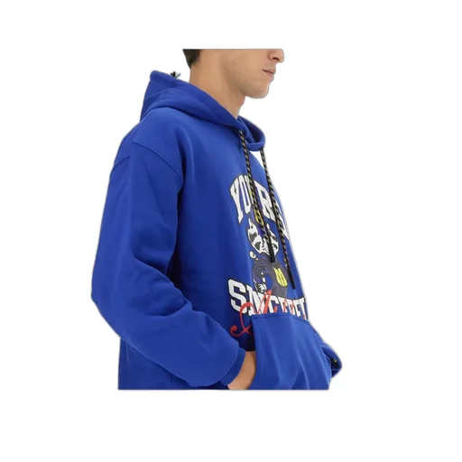 Graphic Printed Drawstring Hoodie