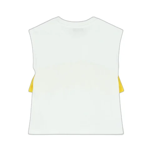 Ruffle-Detailing Cotton T-Shirt