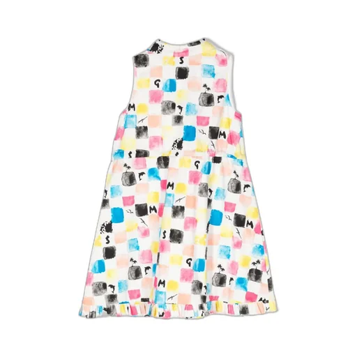 Graphic-Print Drawstring Dress