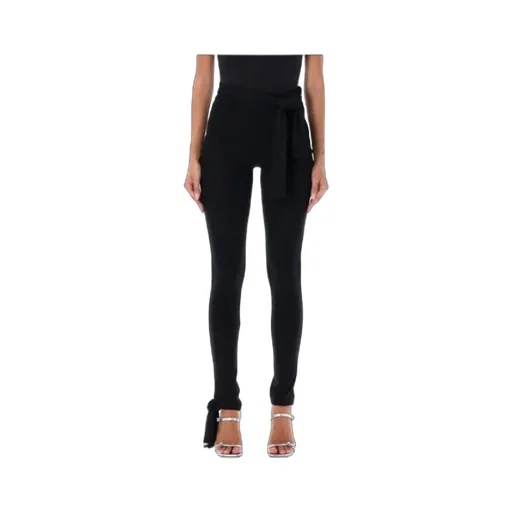High-Waist Ribbon Leggings