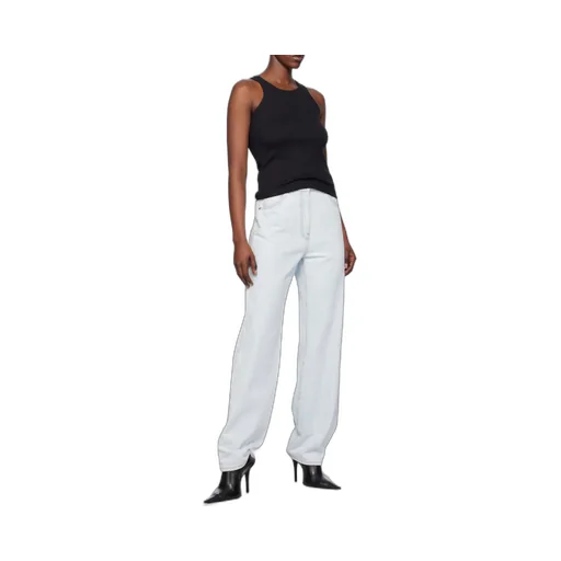 Logo Patch Wide-Leg Jeans