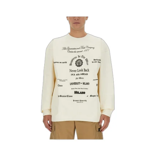 Graphic Printed Crewneck Sweatshirt