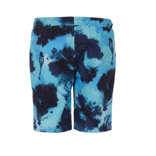 Bleached Elastic Waist Shorts