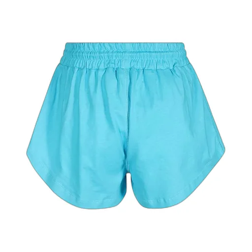 Elasticated-Waistband Embroidered-Logo Shorts