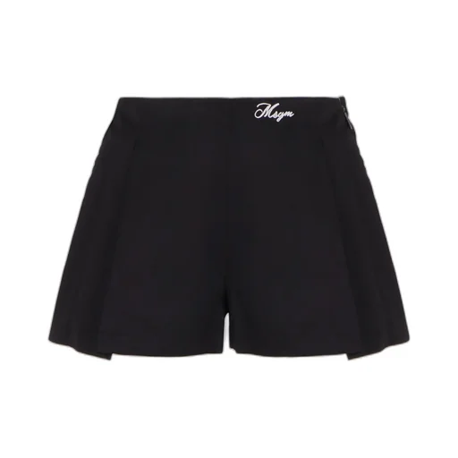Logo-Embroidered Wide-Leg Shorts