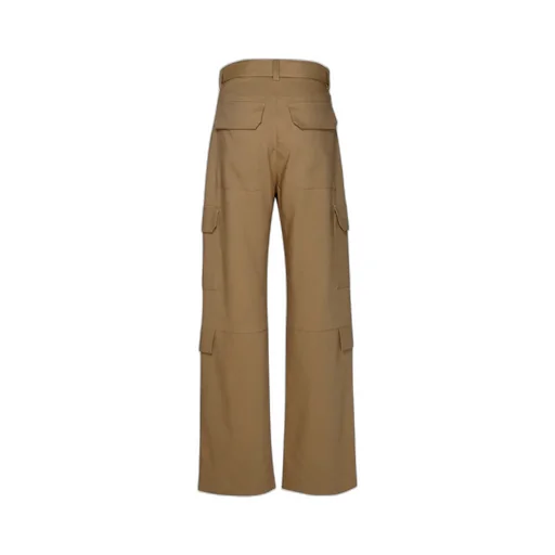 Belted High-Waist Palazzo Cargo Pants