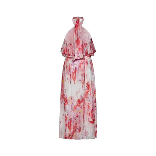 Floral Printed Halterneck Midi Dress