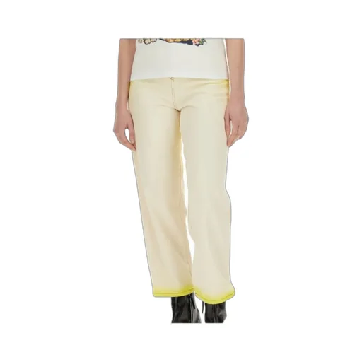 Logo Detailed Cropped Jeans