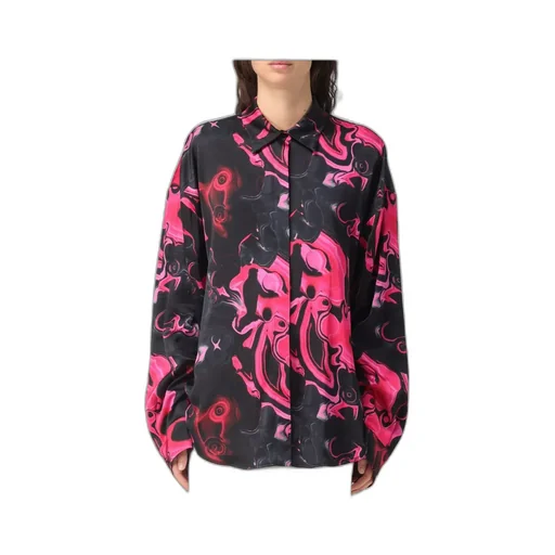 Allover Graphic Printed Long-Sleeved Shirt