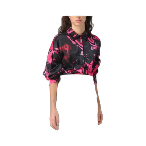 Allover Graphic Printed Long-Sleeved Shirt