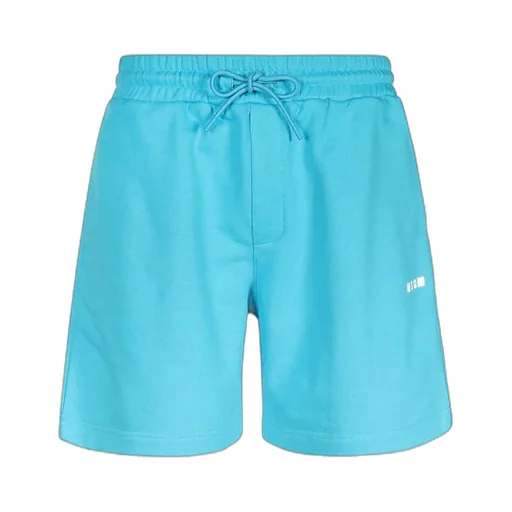 Elasticated-Waistband Cotton Shorts