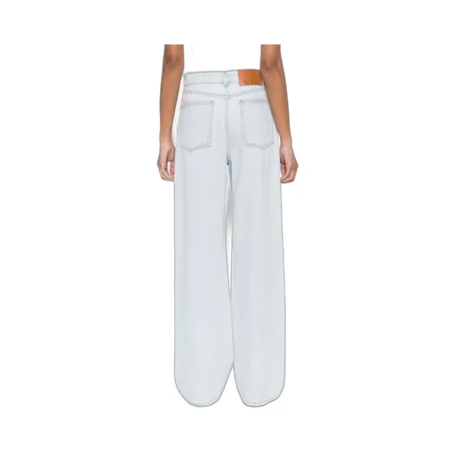 Logo Patch Wide-Leg Jeans