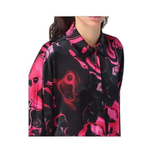 Allover Graphic Printed Long-Sleeved Shirt