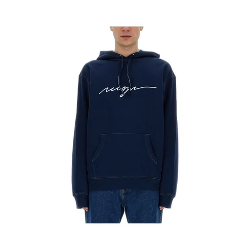 Logo Embroidered Drawstring Hoodie