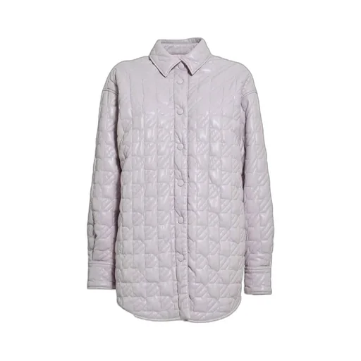 Diamond Press-Stud Fastened Quilted Jacket