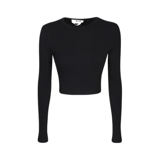 Cut-Out Crewneck Cropped T-Shirt