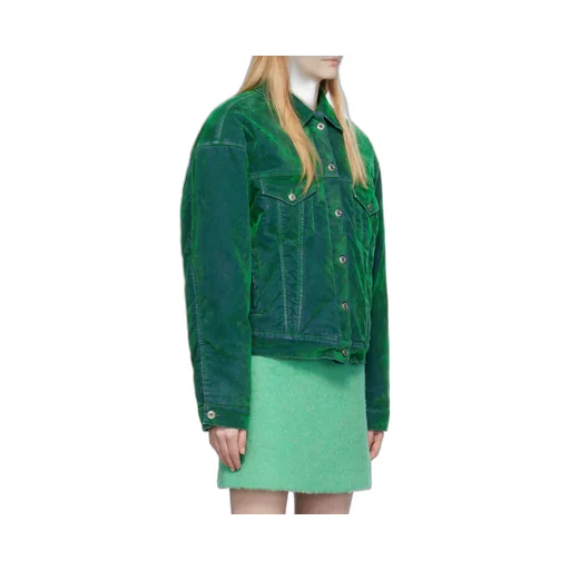 Lapel Long-Sleeved Denim Jacket