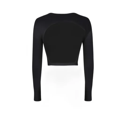 Cut-Out Crewneck Cropped T-Shirt