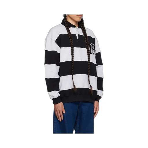 Striped Long Sleeve Polo Shirt