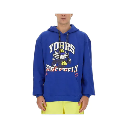 Graphic Printed Drawstring Hoodie