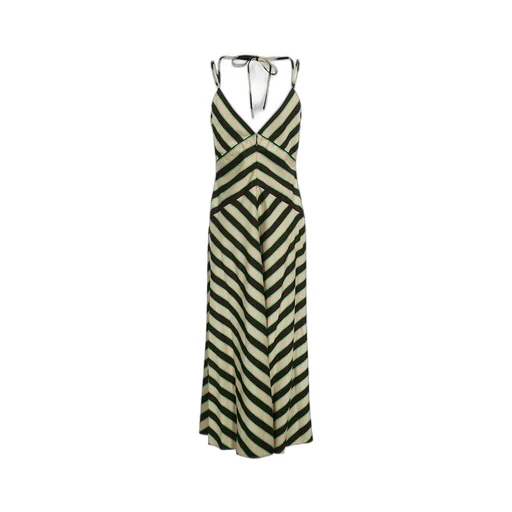 Chevron Print V-Neck Dress