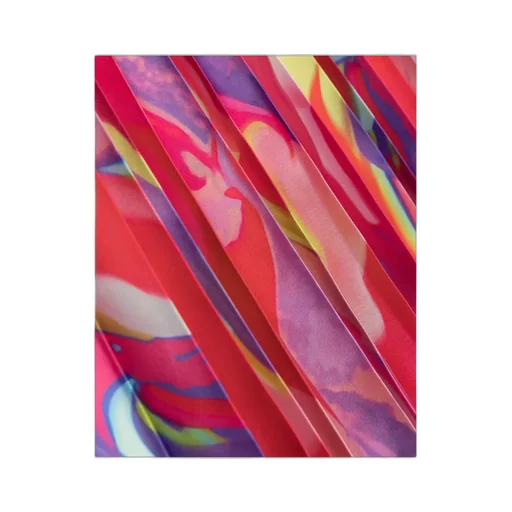 Graphic Printed Pleated Skirt