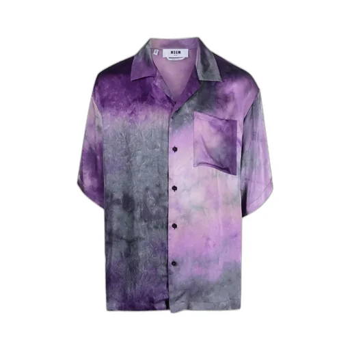 Logo Printed Collared Button-Up Shirt