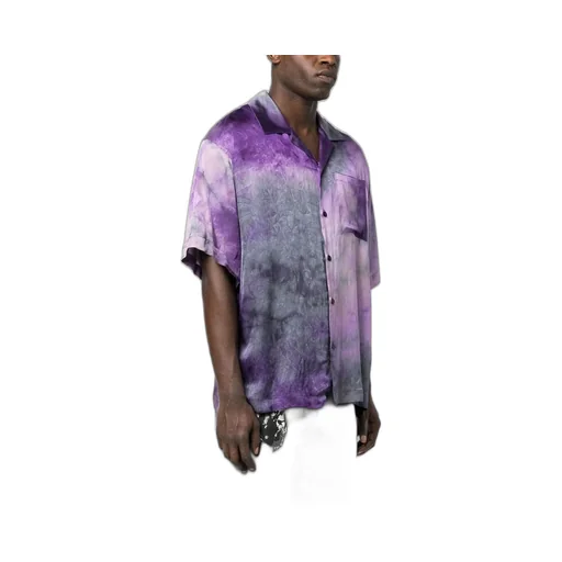 Logo Printed Collared Button-Up Shirt