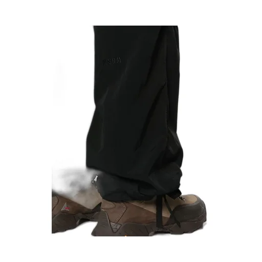 Straight-Leg Drawstring Ankles Ripstop Cargo Trousers
