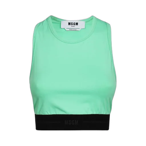 Elastic-Waistband Tank Top