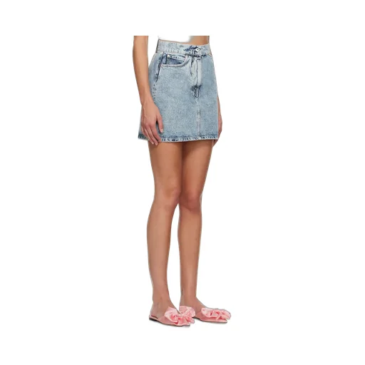 Fitted Denim Miniskirt