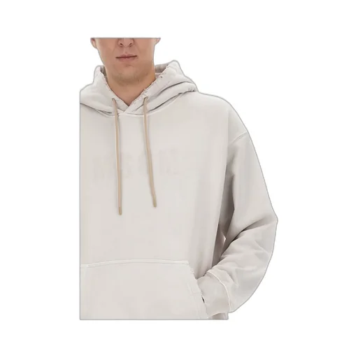 Distressed Effect Drawstring Hoodie