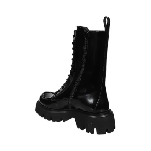Lace-Up Ankle-High Boots