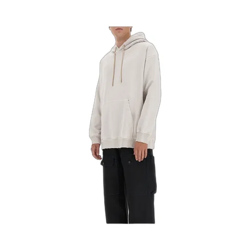 Distressed Effect Drawstring Hoodie