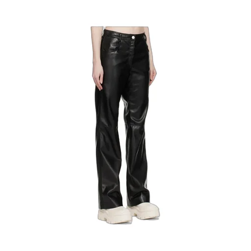 High-Waisted Flared Trousers