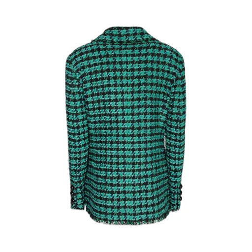 Houndstooth Pattern Tweed Jacket
