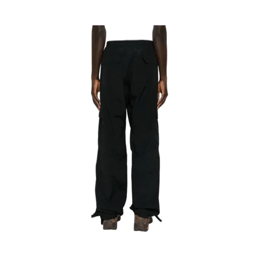 Straight-Leg Drawstring Ankles Ripstop Cargo Trousers
