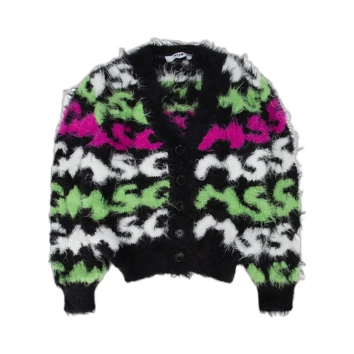 V-Neck Brushed Effect Cardigan