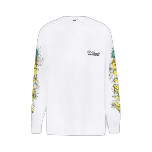 Long-Sleeve Fruit-Print T-Shirt