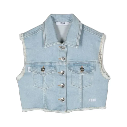 Logo Sleeveless Coat