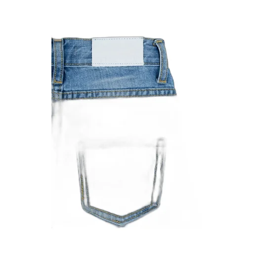 Distressed-Effect Straight-Leg Jeans