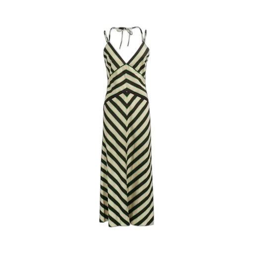 Chevron Print V-Neck Dress