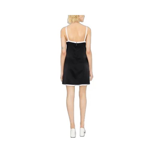 Contrast-Border Mini Dress