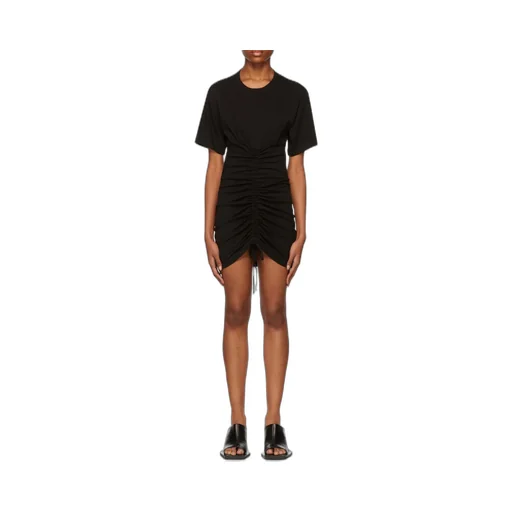 Cutout Ruched T-Shirt Dress