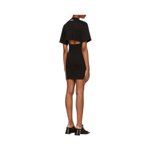 Cutout Ruched T-Shirt Dress